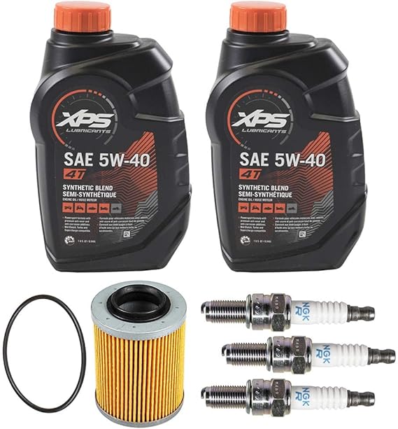 Amazon Sea Doo Spark 900 オイル交換キット フィルターOリング&NGKスパークプラグ付き バイク用エンジン