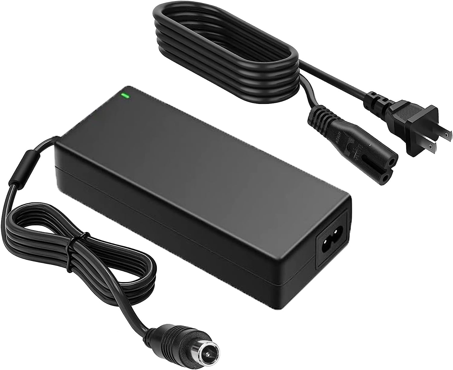 2Amp Charger for 42V 1.7A Segway ES1 ES1L ES2 ES4 E22 E25 F20 F30 F40 Plus/MAX G30LP, Xiaomi M365, Pro/Pro2 Lime, Lime-S, Bird, Skip, Spin and Hiboy S2R Electric Scooter with 36V Li-ion Battery