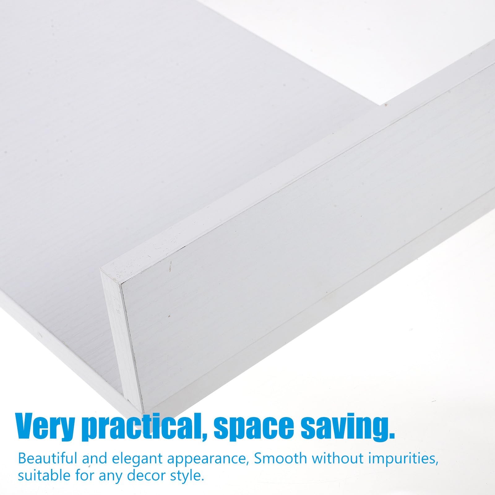 GALPADA Supporto per Monitor da Scrivania in MDF Bianco Multi-Funzione Salvaspazio per PC e Notebook Design Elegante per Ufficio e Casa
