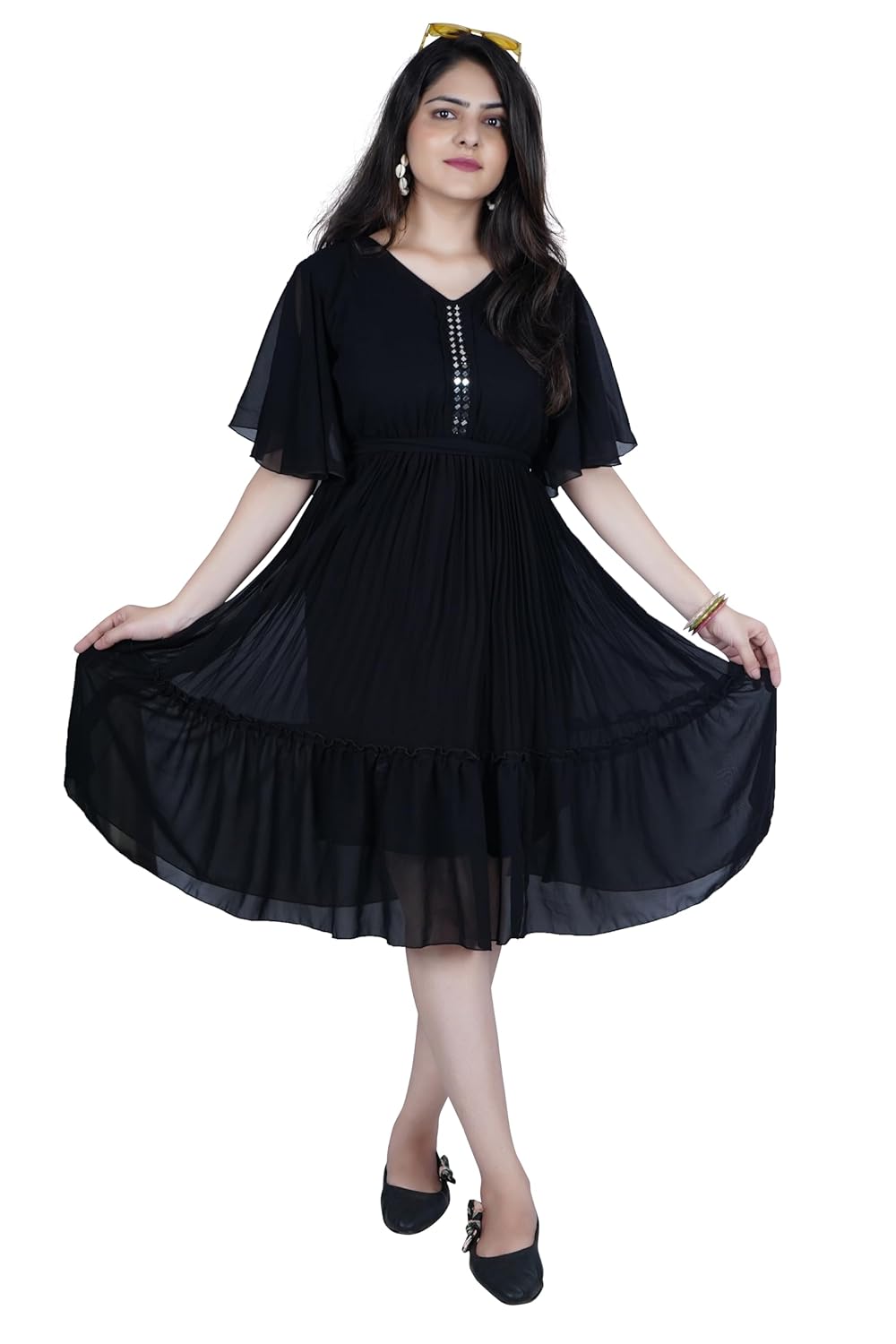 Ala Fashion Pleated Midi Dress for Women’s Ala Fashion Pleated Midi Dress for Women’s