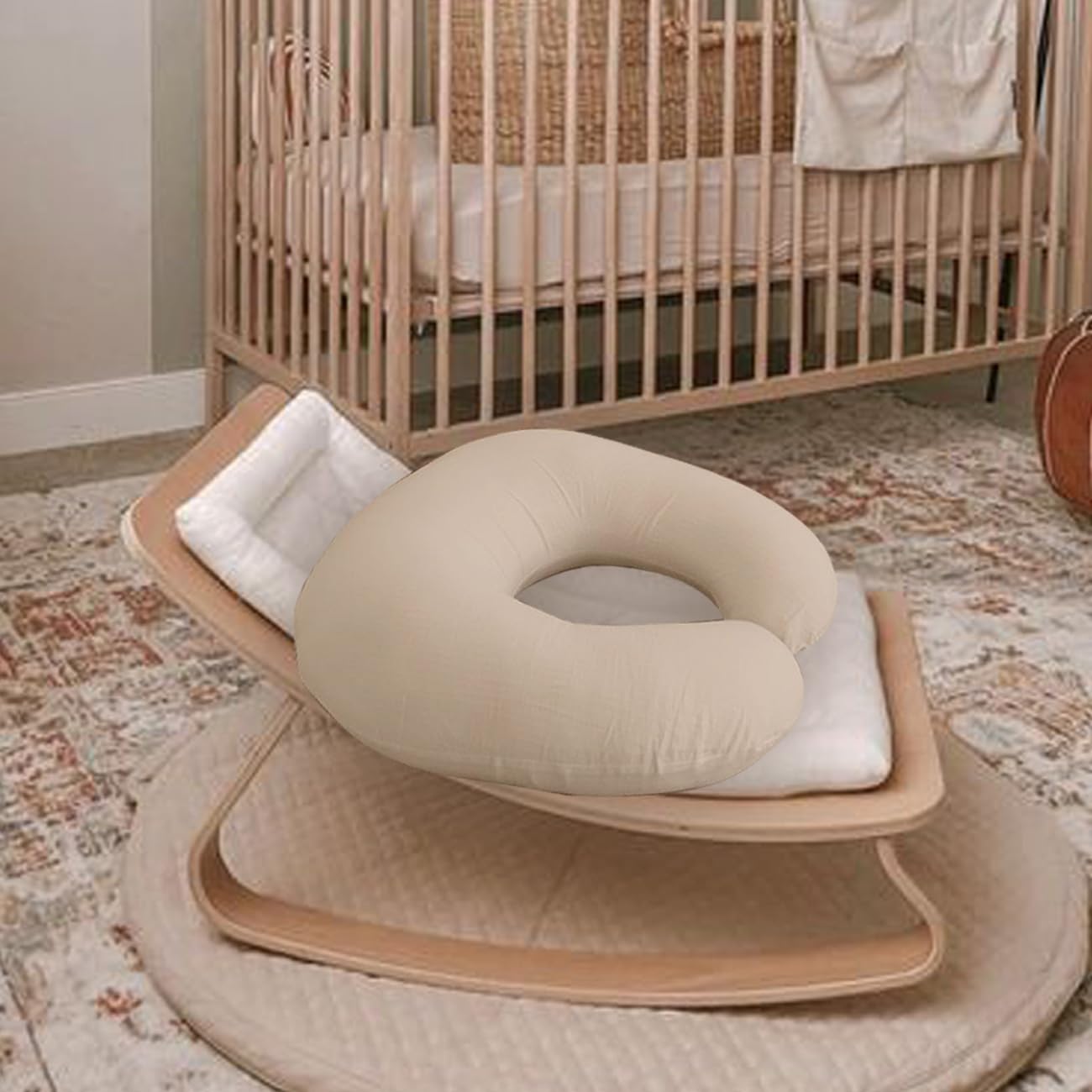 lethooly Nursing Pillow Cover,2-Pack Removable Cover for Breastfeeding Pillows,Ultra-Soft Baby Nursing Pillow - Image 3