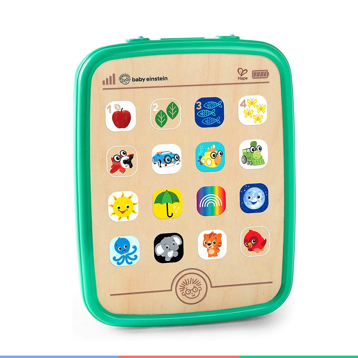 Baby Einstein, Hape Tableta táctil Madera Magic Touch , 6+ Meses