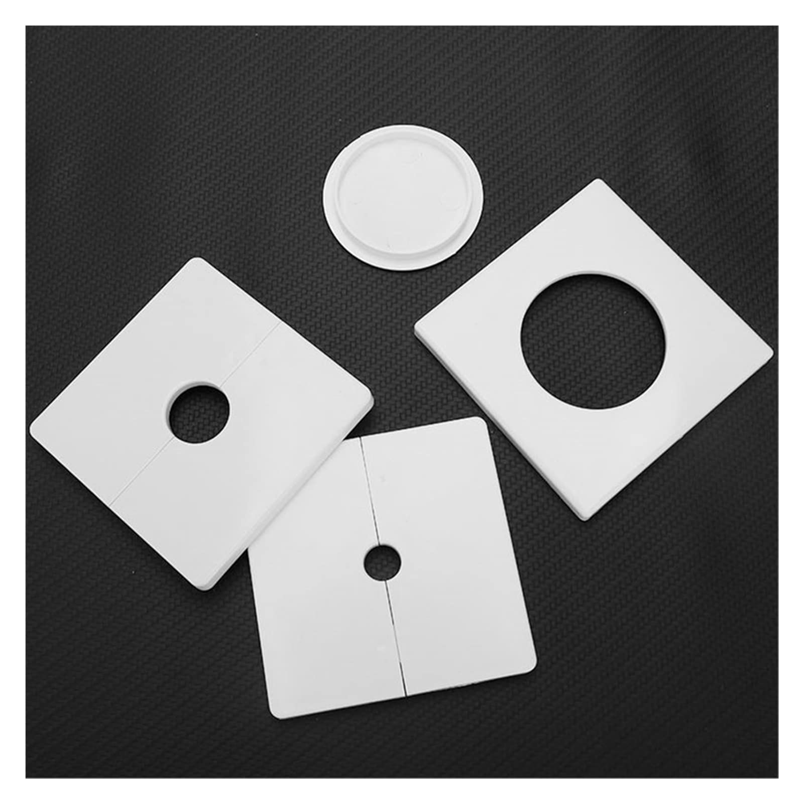 Pannello di copertura con fibbia da 22 mm - Riparazione rapida for tubi, docce e sfiati for asciugatrice (copertura in plastica for fori nel muro, 1 pezzo)