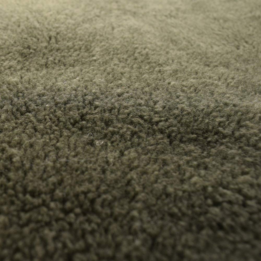 Romneys Petbed - Hundedecke Faserpelz | Robustes Material | Isolierende Thermo-Decke | Waschbar | rutschfest | 70 x 100 cm, Oliv