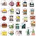Travel Stickers - 50 Pack Around The World Stickers Map Decals Famous Tourism Country Waterproof Tourist Wonders Sticker Outdoor Decorations for Water Botter Laptop Gift to Kids Teens (Travel)