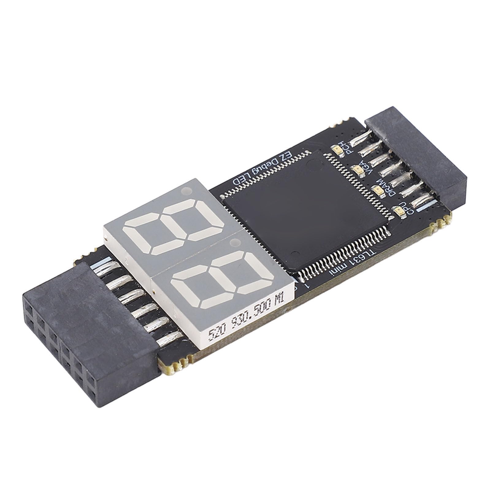 Fabater Karta Adaptera Diagnostycznego Laptopa PCIE LPC TL631 Zestaw Analizatora Płyty Głównej, Narzędzie do Debugowania o Wysokiej Szybkości Rozpoznawania dla COM DEBUG UART1 JDP ze Wskaźnikiem LED