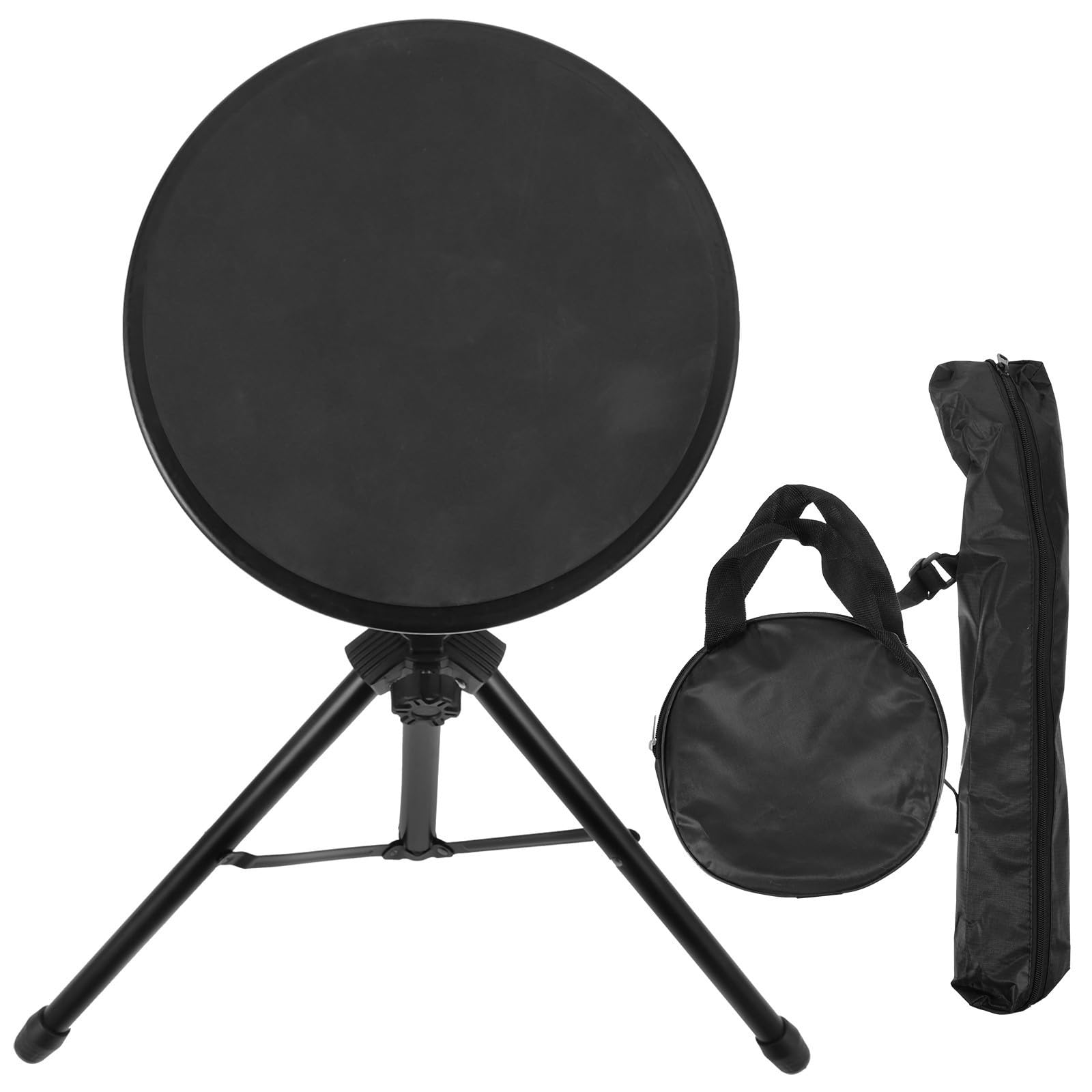 Toddmomy Kit de Práctica de Pad de Batería Silencioso para Principiantes Soporte Estable, Material de Goma y Hierro Adecuado para Espacios Públicos y Estudio Musical