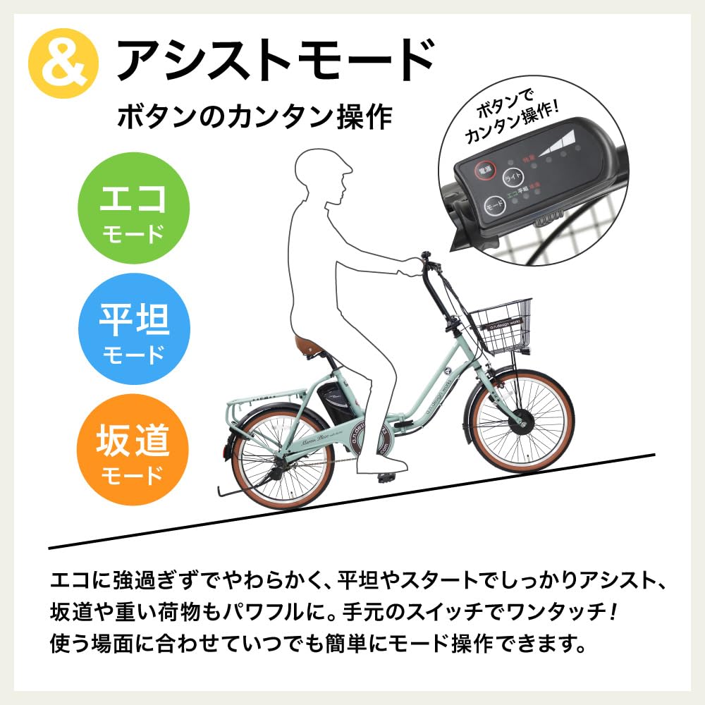 Amazon | a.n.design works FHe-20 ジャパンブルー 電動アシスト自転車