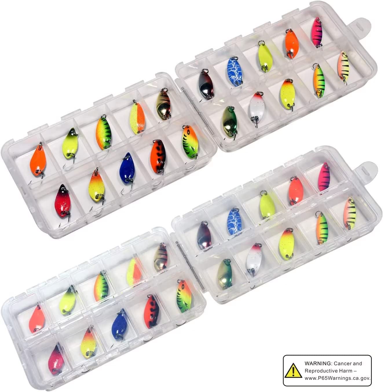 THKFISH 12 Pezzi/20 Pezzi/15 Pezzi Cucchiaino Esca da Pesca Esche Artificiali Spinning Pesca Cucchiaini Jig per Trota Lago