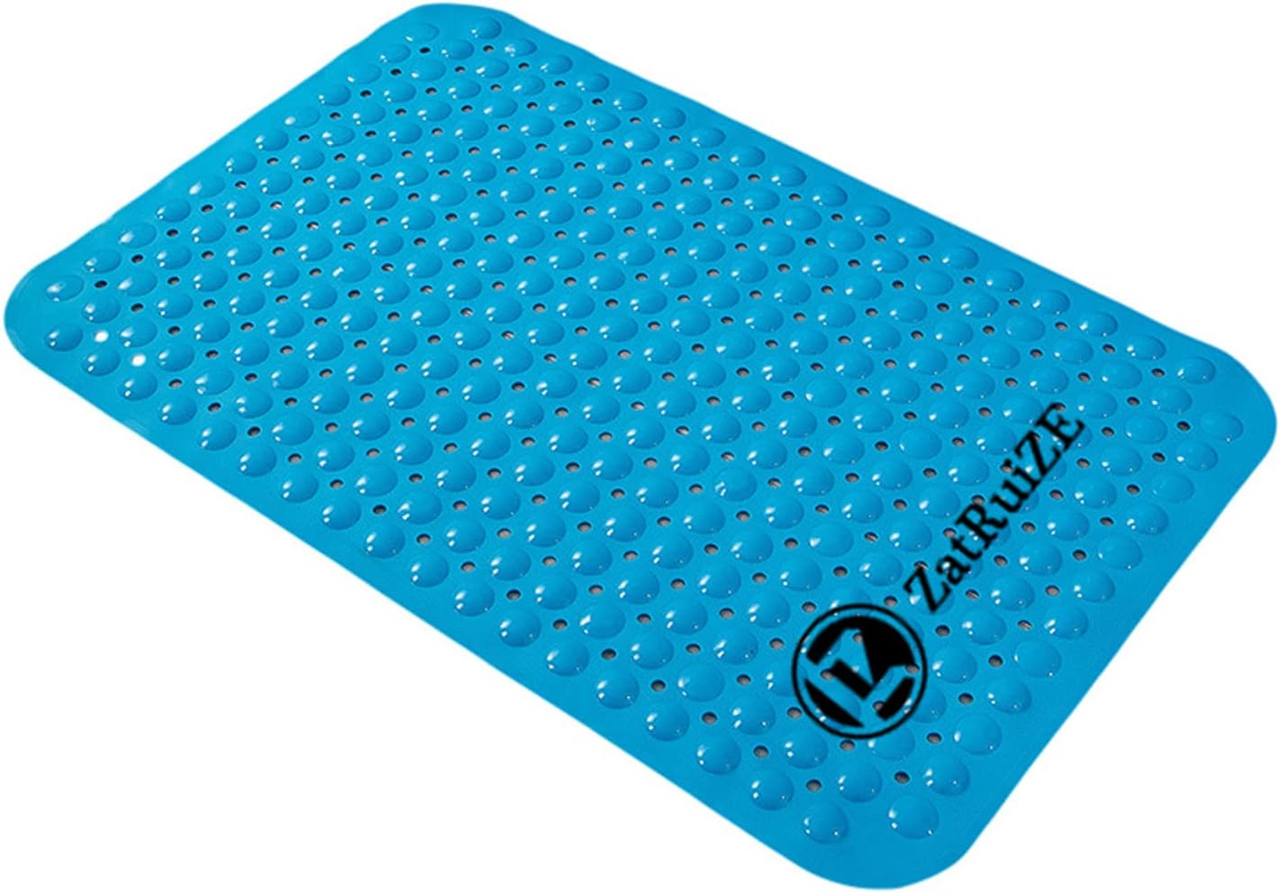 Non Slip Bathtub Mats Blue TPE Shower Mats 70 x 35cm for Bathroom Anti