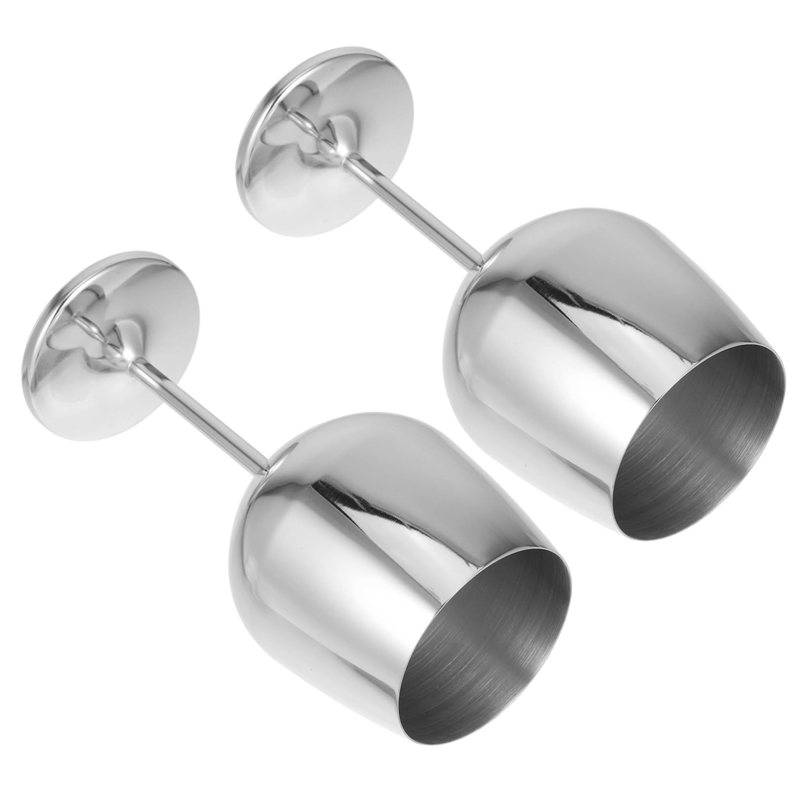 Gobelets métalliques incassables Mikinona verres à vin inox dorés pour bar maison et voyage
