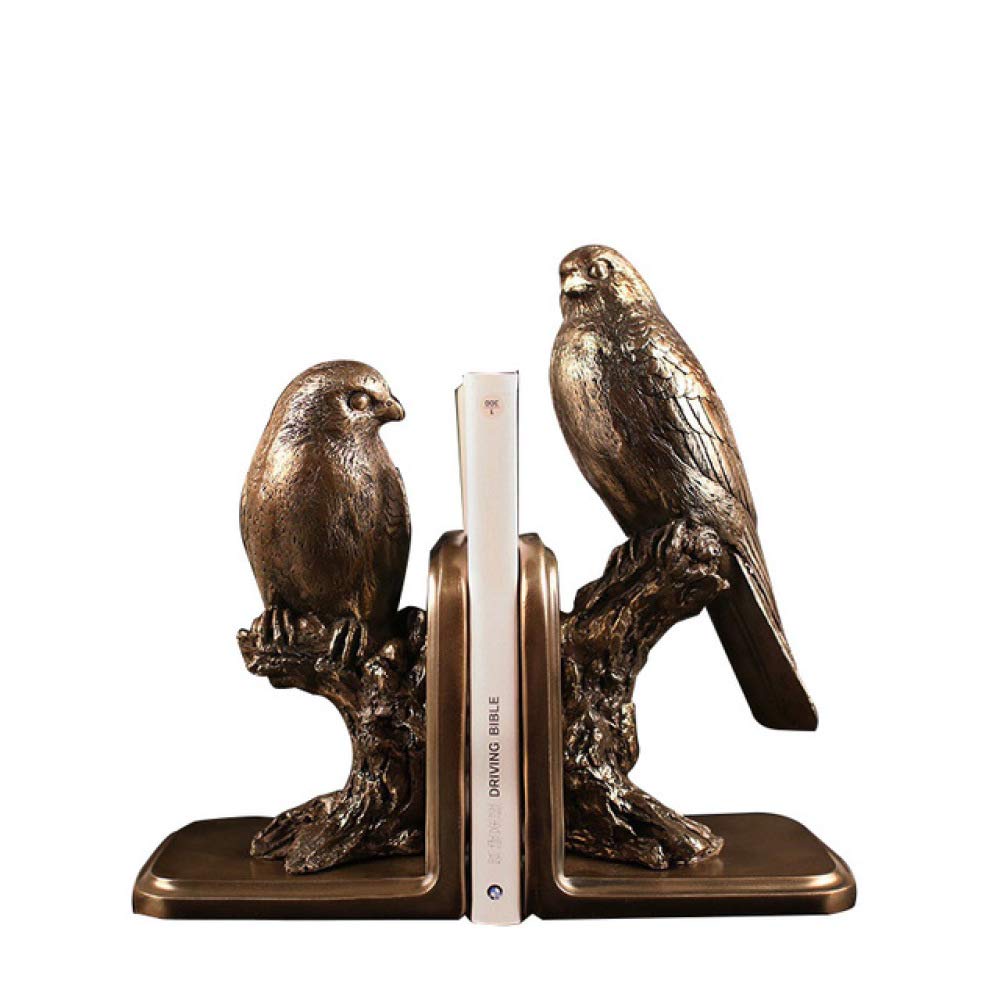 Sujetalibros Decorativos Retro con Forma de Loro, Vitrina para vinos, Estudio y Manualidades