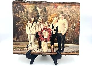 Family Picture on Wood Gift for Family Custom Photo Rustic Frame Picture Personalized Gift Wood Photo Transfer Easter (Medium)