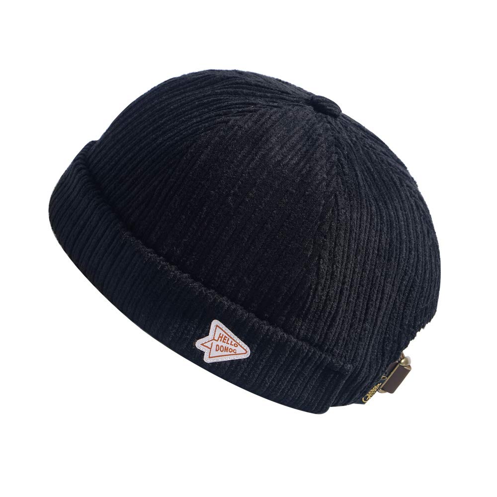 jerague Beanie Hat for Men Women Brimless Cuffed Hat Skullcap Watch Cap Adjustable