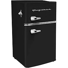 Frigidaire EFR840 Retro Mini Fridge with Freezer & Side Bottle Opener - Small 2 Door Refrigerator for Office Bar or College Dorm Room - 3.2 Cu Ft, Mint