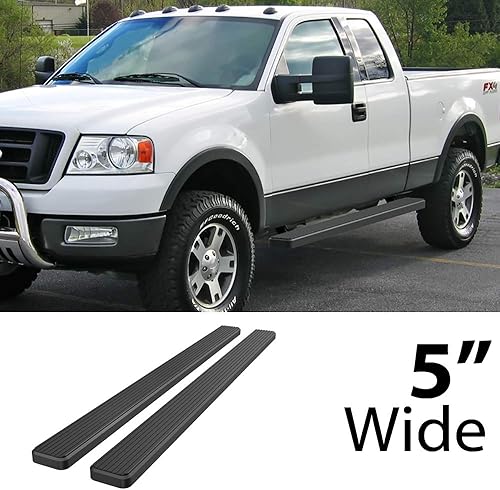 Miniatura 2 de iBoard - Estribos para Ford F150 2004 a 2008 Super Cab (Excl. Heritage), Negro