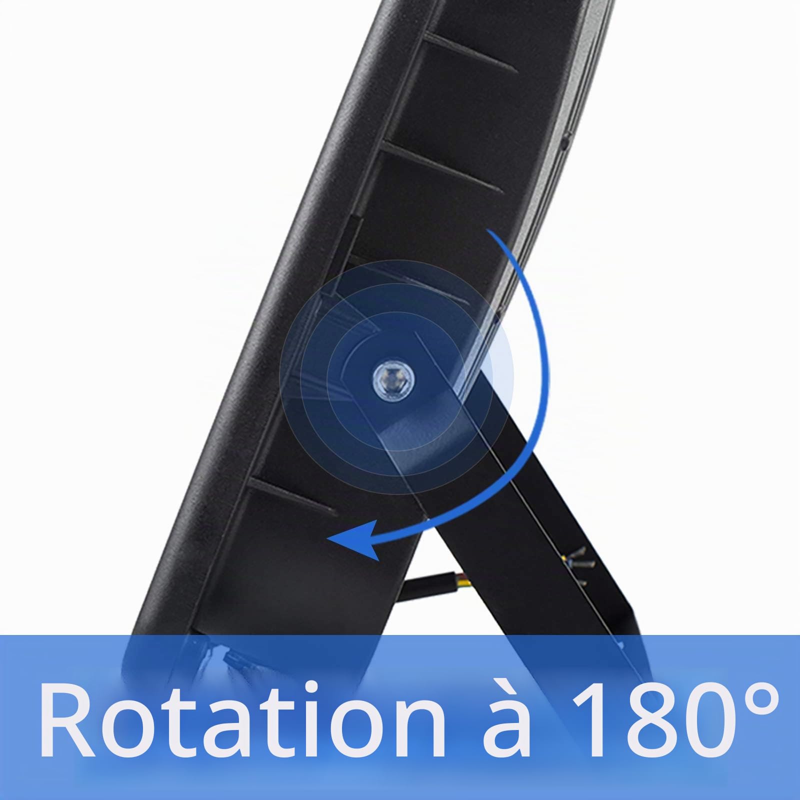 Froadp 2x200W Projecteur à LED Avec Trépied Lampe de Travail en Aluminium Avec Cordon D'alimentation 3m et Prise UE Projecteur de Chantier Avec Protection Contre la Foudre Etanche IP66 (Blanc Chaud)