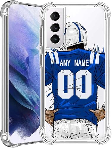 Miniatura 6 de IKPYTREE Funda transparente con nombre y número personalizados para Samsung Galaxy S21+ S20 Ultra S10 FE S9 Plus S8 Note 20 10 Pro 9 8, funda