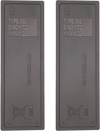 2 piezas 7.2 V 2000 mAh batería de repuesto para Scanreco 16131 590 592 960 BS590 Cifa EA2512 Effer Fasse Fassi FBS590 RSC7220