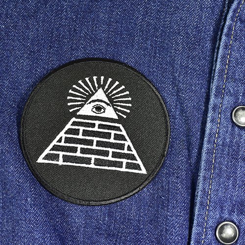 Amazon | フリーメイソン プロビデンスの目 刺繍アイロンワッペン