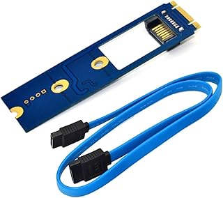 MOOKEENONE M.2 to SATA Adapter Card, B-M Key M.2 NGFF SATA SSD to 7Pin Adapt for WinXP/for Vista/for Win7/for Win8 32-bit/64 bit