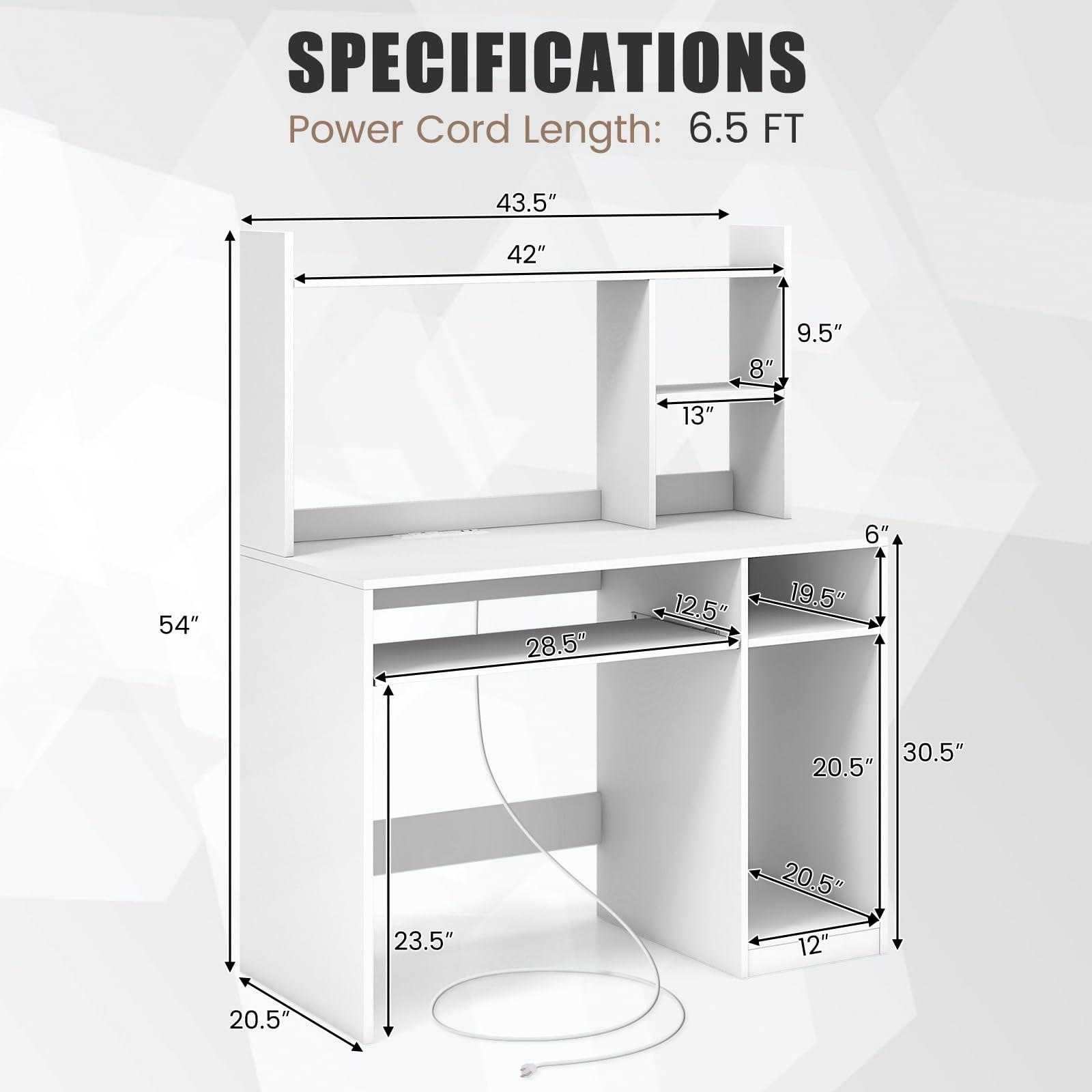 Amazon.com: COSTWAY White Modern Large Computer Desk with Storage Amazon.com: COSTWAY White Modern Large Computer Desk with Storage