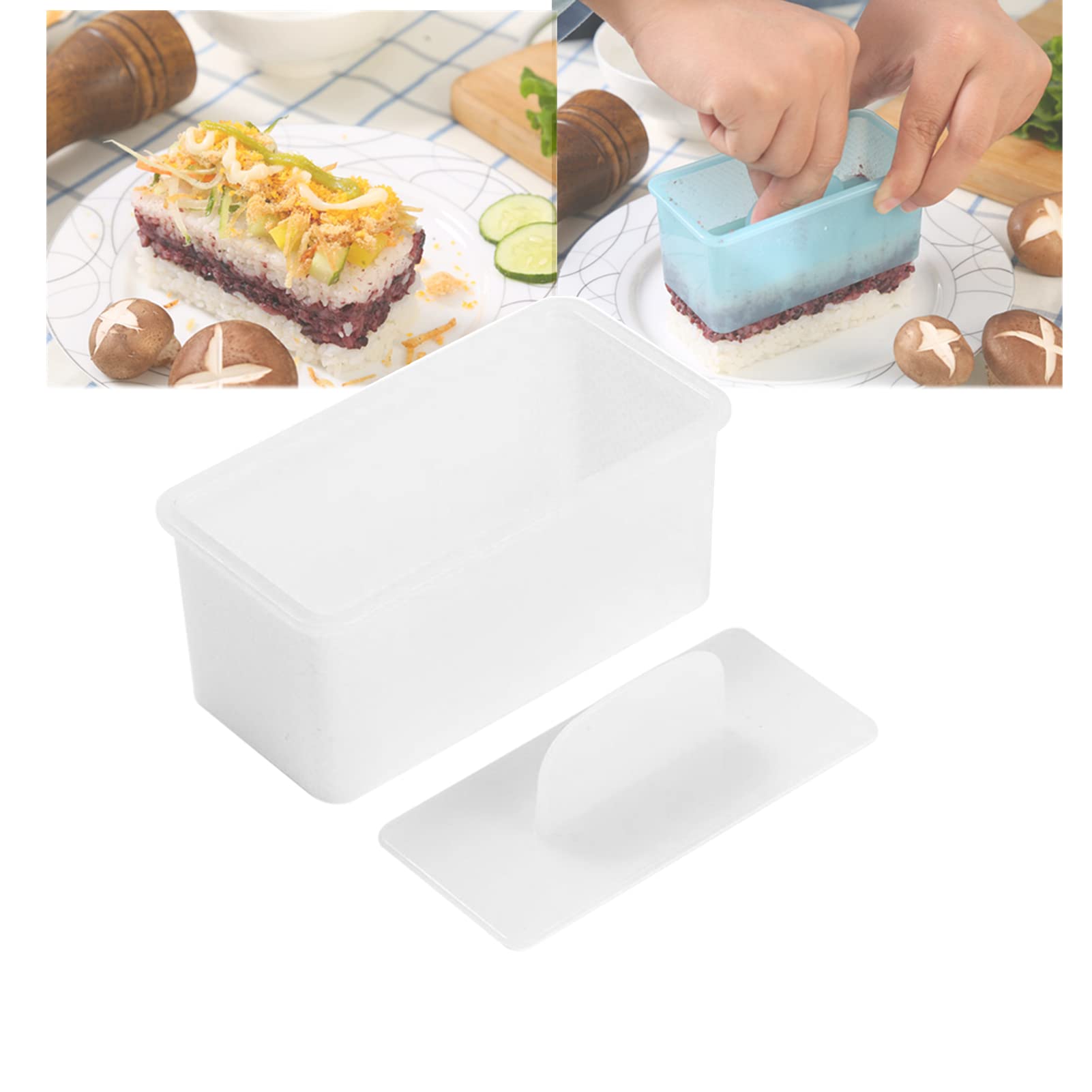 Musubi Maker Press - Non-Stick & Food-Grade Sushi Maker - Rice Ball Mold, Great for making Hawaiian Spam Musubi, Kimbab, Onigiri(White,1pcs)