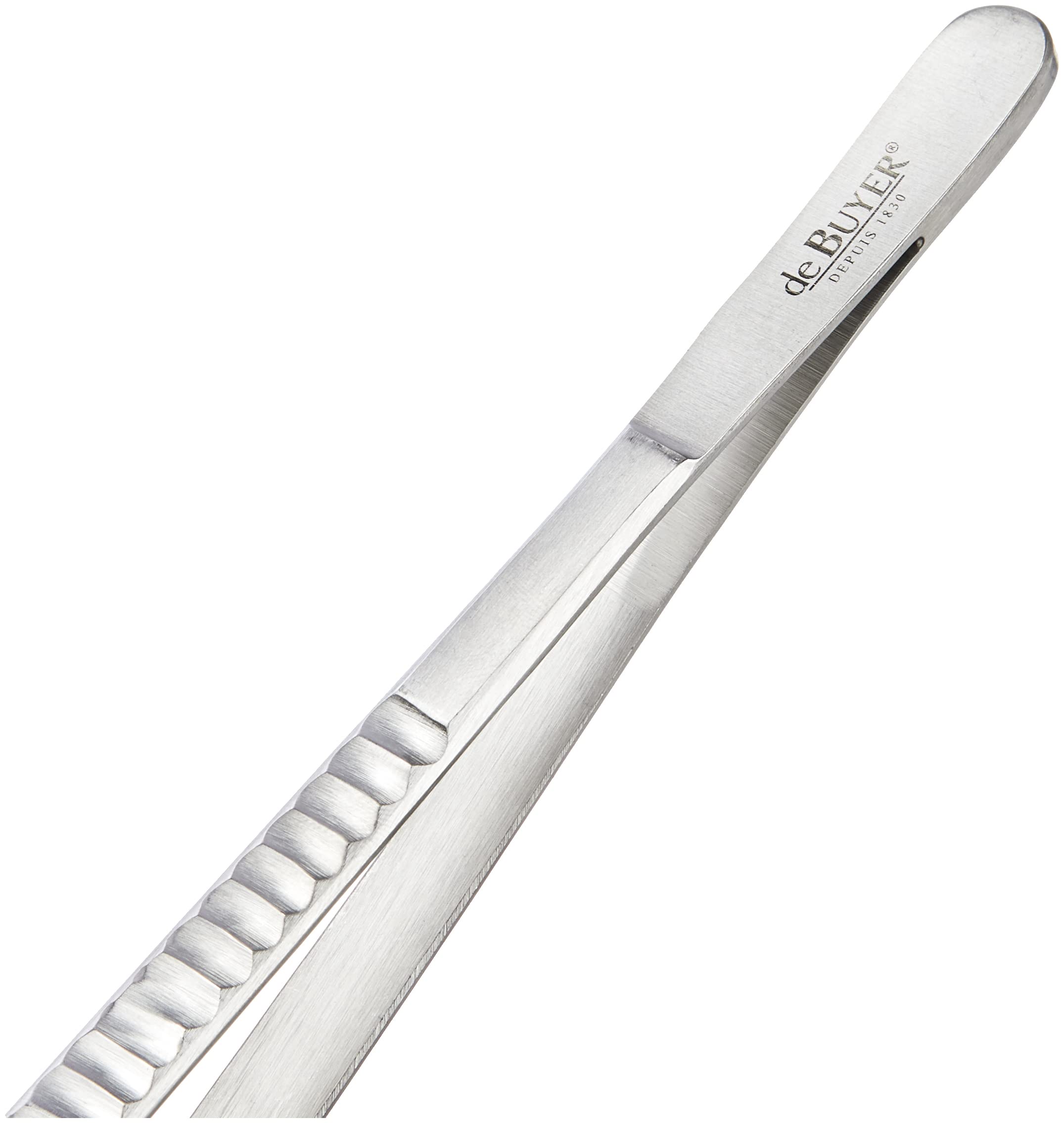 De Buyer Pinza De Presentación 30cm: Precisión Profesional En Acero Inoxidable Para Cocineros Exigentes