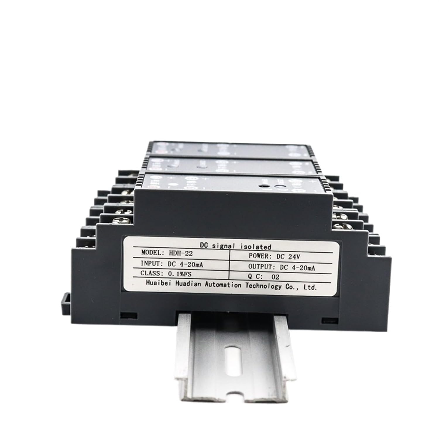 1pcs DC12-28V Power 1 in 1 Out DC24V Power Supply 4-20ma Input Output Signal Isolator(Input 4-20mA,Output 0-10V)