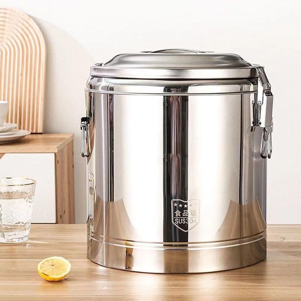 Cubo aislado para alimentos, transportador de sopa aislado de acero inoxidable, contenedor de transporte térmico para picnic al aire libre, viajes
