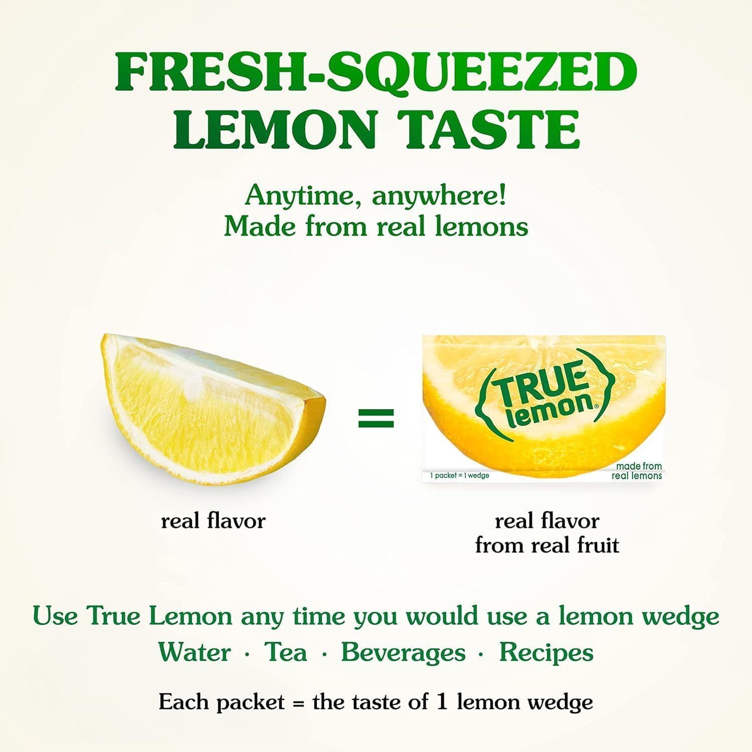 True Lemon Crystallized Lemon, 0.03 Ounce (Pack of 192)