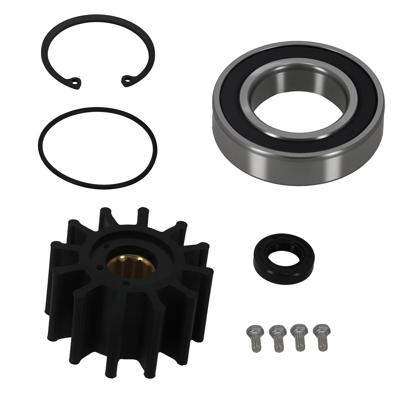 Bomba Aqua Refrigerante Kit Bomba Agua Cruda Para Volvo Para Penta 5,0 GLPEFS 5,7 GLPEFS 1999-2005 3860795 21214596 3858229 21214599 3862487 BombaAgua