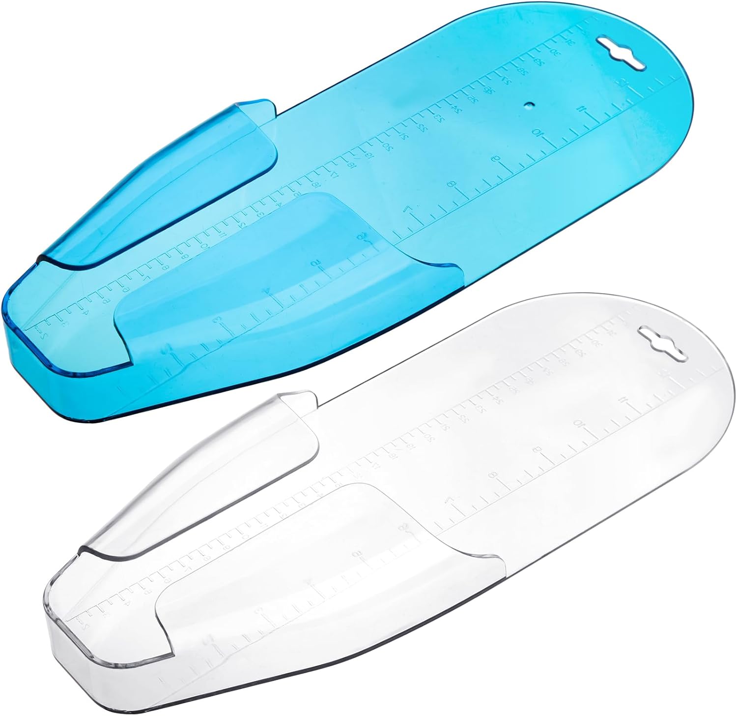 JellyArch 2 Pcs Crappie Fast Check Fish Measuring Board 13.5 x 5.3 Inches Fish Ruler Crappie Checker Bump Board Fishing Ruler Measuring Device Easy to Clean Fishing Gear Accessory, Blue and White