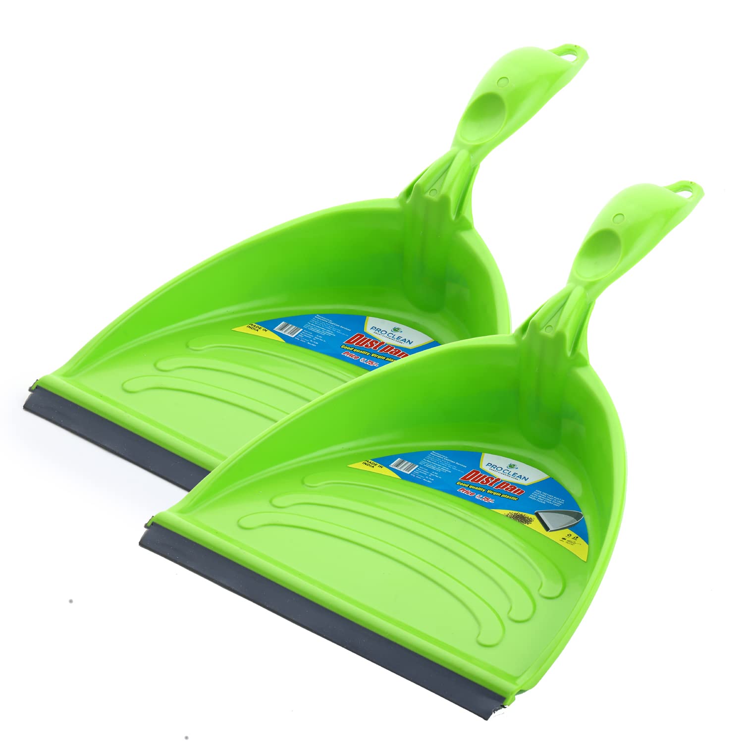 Madhuli Unbreakable Virgin Plastic Dustpan with Long Handle, Supadi, Dust Collector Pan, Floor Brooming Dustpan for Home Cleaning, Multipurpose Dust Pan for Home & Office (Green, Pack of 2) (B09ZHY55VZ) Amazon Price History, Amazon Price Tracker