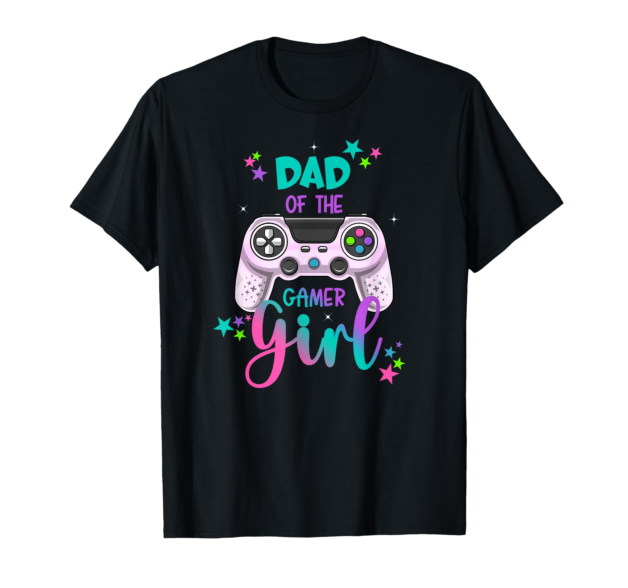 Dad of the Gamer Girl Matching Video Game Party T-Shirt