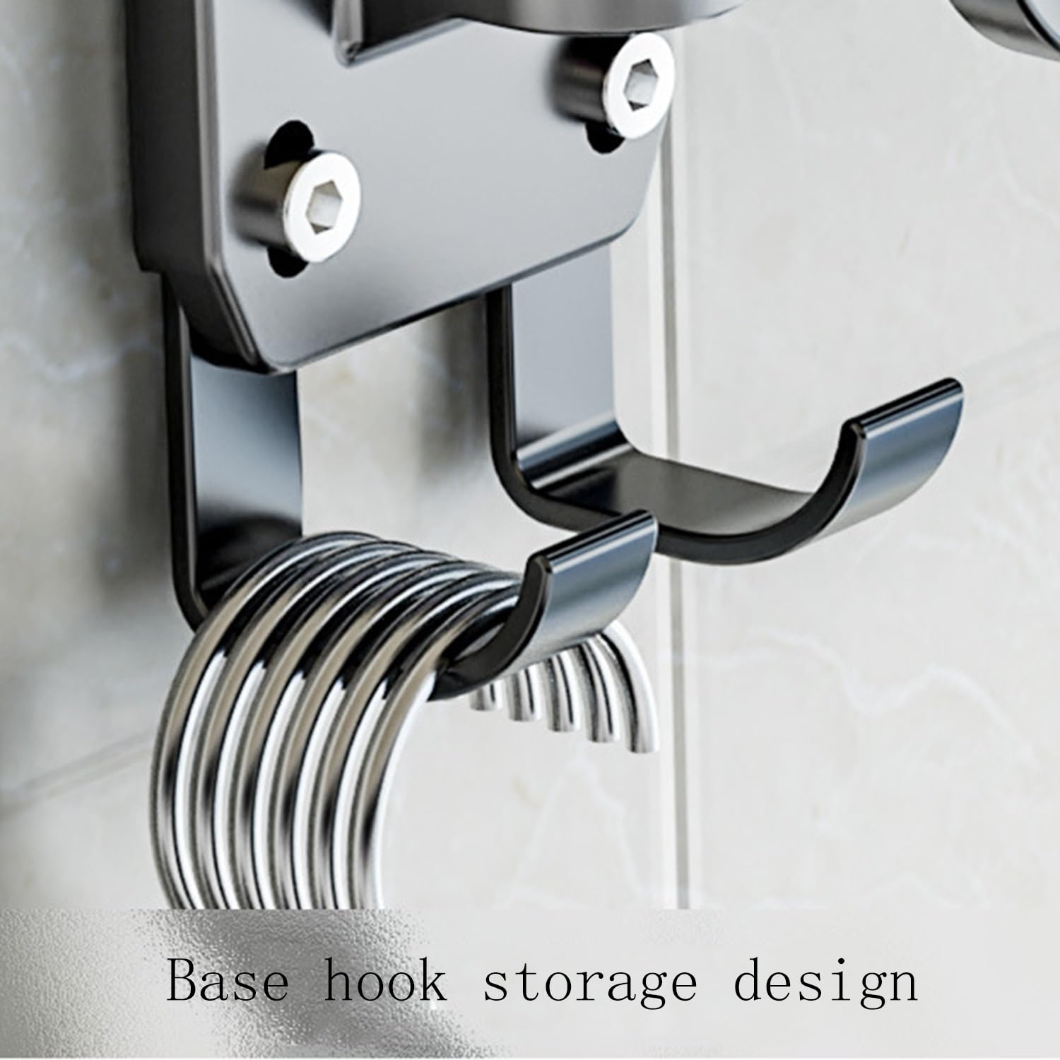 An der Wand montierter, zusammenklappbarer Flügel-Wäscheständer, zusammenklappbarer Wäscheständer aus Aluminiumlegierung, 16 + 45 Haken, platzsparender Wäscheständer for den Innenbalkon(Silver)