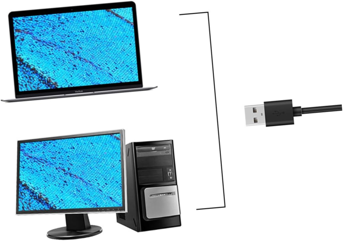 Generic 1000X Digital Handheld USB Microscope with Flexible LED Magnifying Glass Portable Magnifier for and Adults Ideal for STEM Learning and Viewing