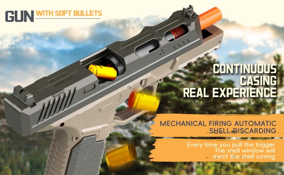 TOYPAPA Realistic Gun Toy Black Black+Grey - Image 7