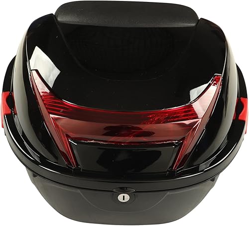 plplaaoo Caja trasera de motocicleta, bolsa de asiento de motocicleta, caja superior trasera de motocicleta, funda de almacenamiento para maletero