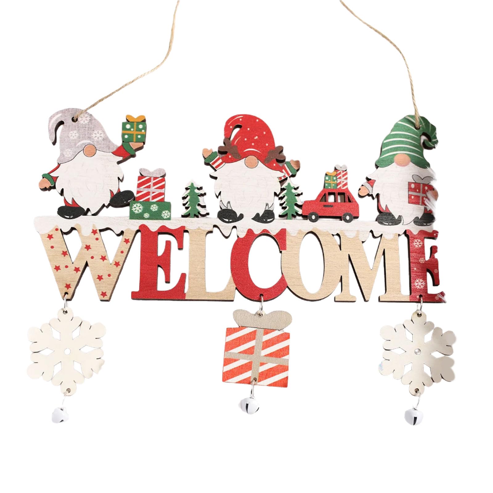 Carotoe D Sturdy Woo Christmas Ornament Glitters Pearls Hanging Pendant Accessory For Holiday Ecoration Party Supplies Christmas Embellishments