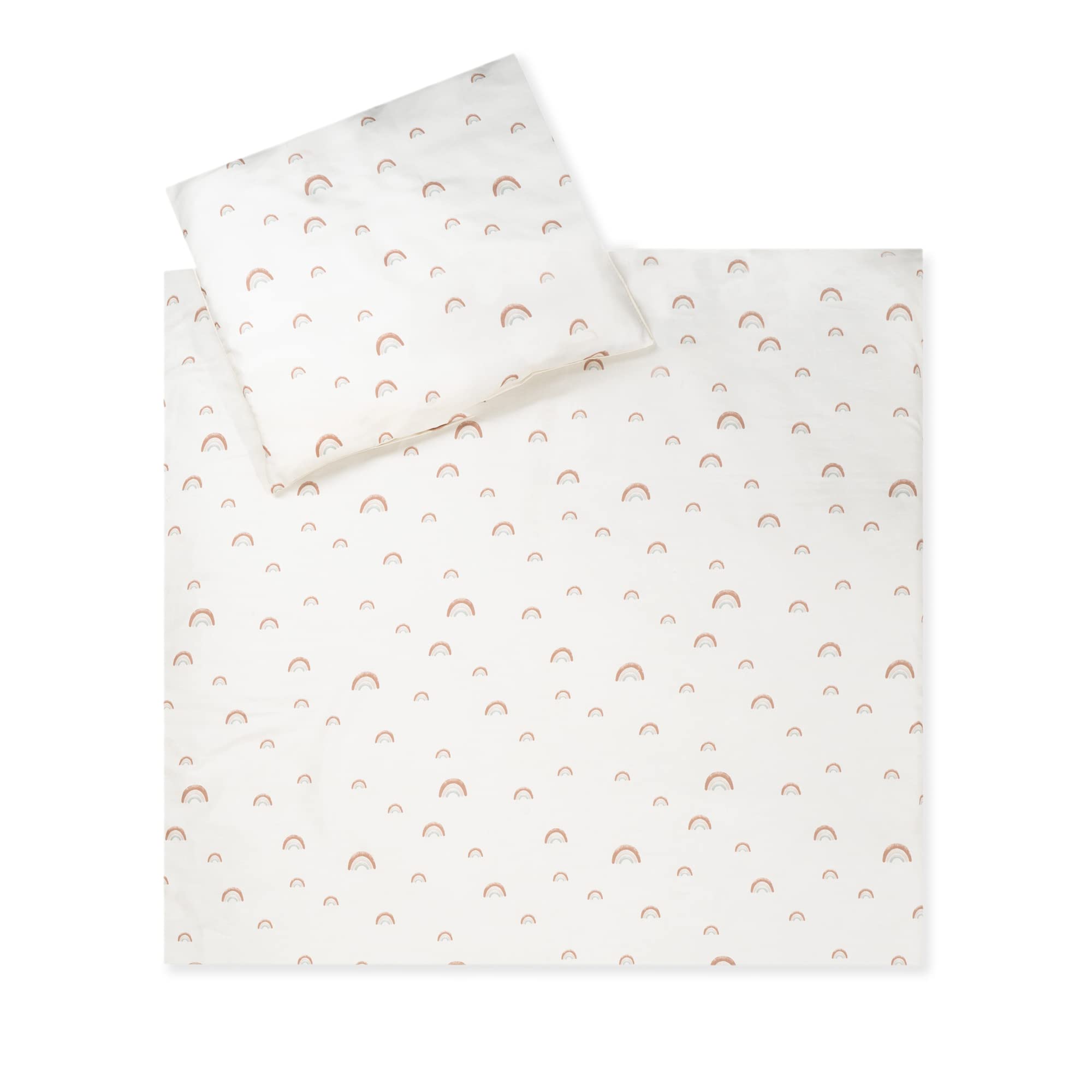 Julius Zöllner Baby Bed Linen 100% Organic Cotton Standard 100 by Oeko-Tex Size 80 x 80 cm + 35 x 40 cm Rainbow