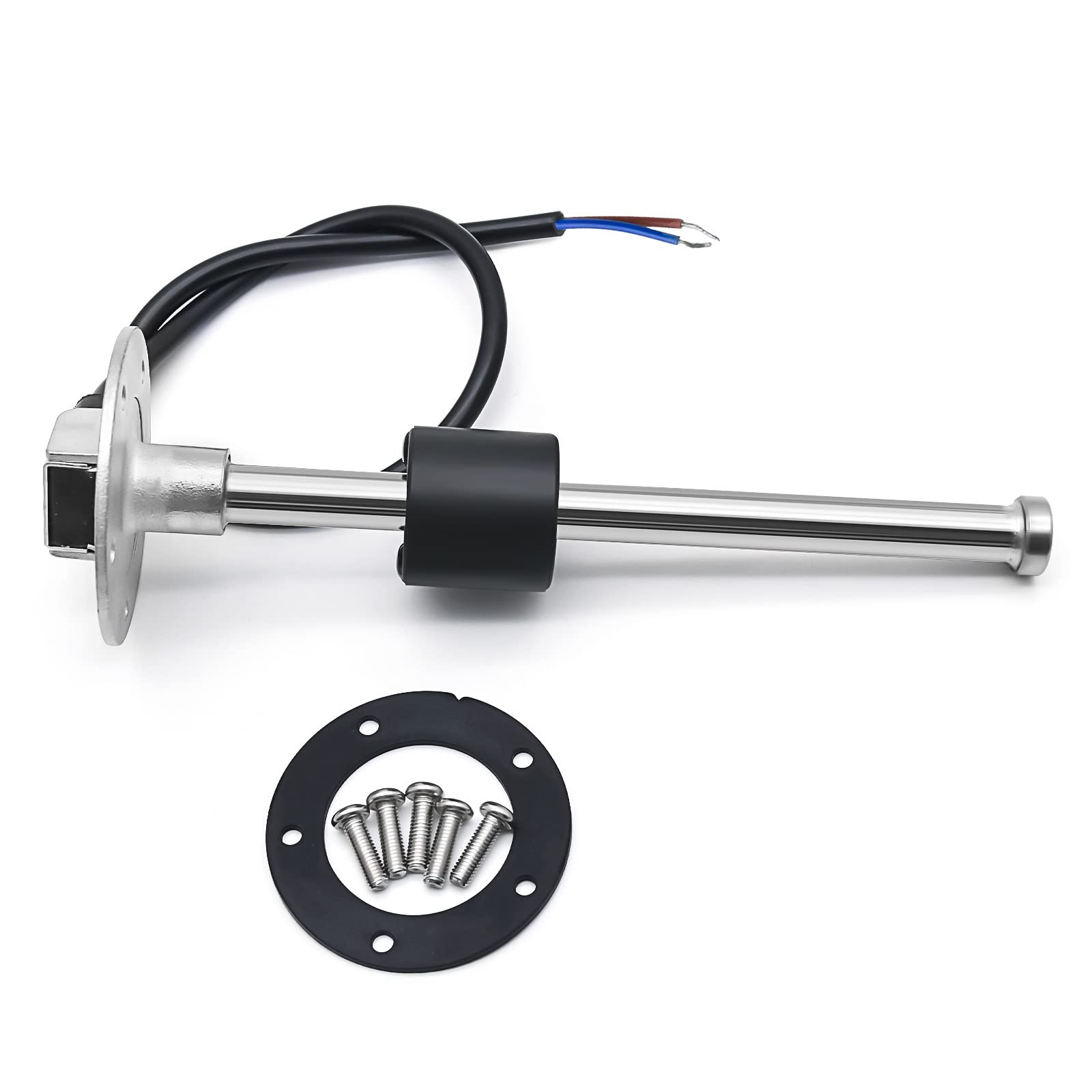 Boat Fuel Level Sender 450mm Marine Boat Fuel Level Sending Units Fuel Water Level Gauge Sensor Tank Indicator 5 Hole Fit for Fuel Water Level Gauge 0-190ohms