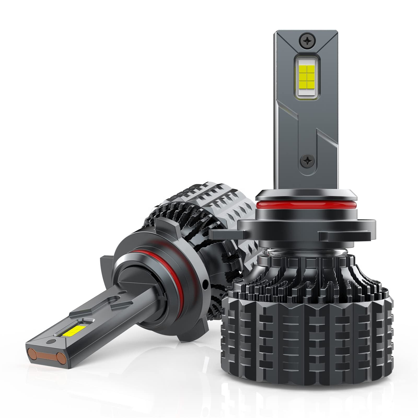 Bombillas LED Para Faros Delanteros, 120W 20000LM 600% Más Brillantes Kit De Conversión De Faros LED 6000K Blanco Frío IP68 Reemplazo De Bombilla Halógena Impermeable Plug And Play,H4