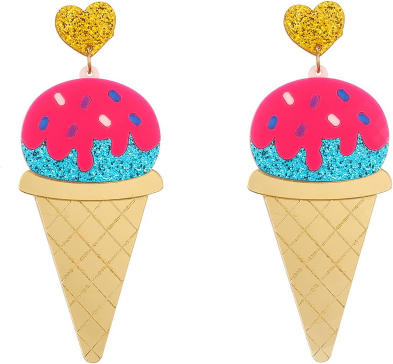Handmade Imitate Acrylic Food Dangle Earrings Unique Colorful Sweetheart Funny Earrings Cute Ice Cream Cake Hamburger Earrings for Women Girls Statement Jewellery Gifts Handmade Imitate Acrylic Food Dangle Earrings Unique Colorful Sweetheart Funny Earrings Cute Ice Cream Cake Hamburger Earrings for Women Girls Statement Jewellery Gifts