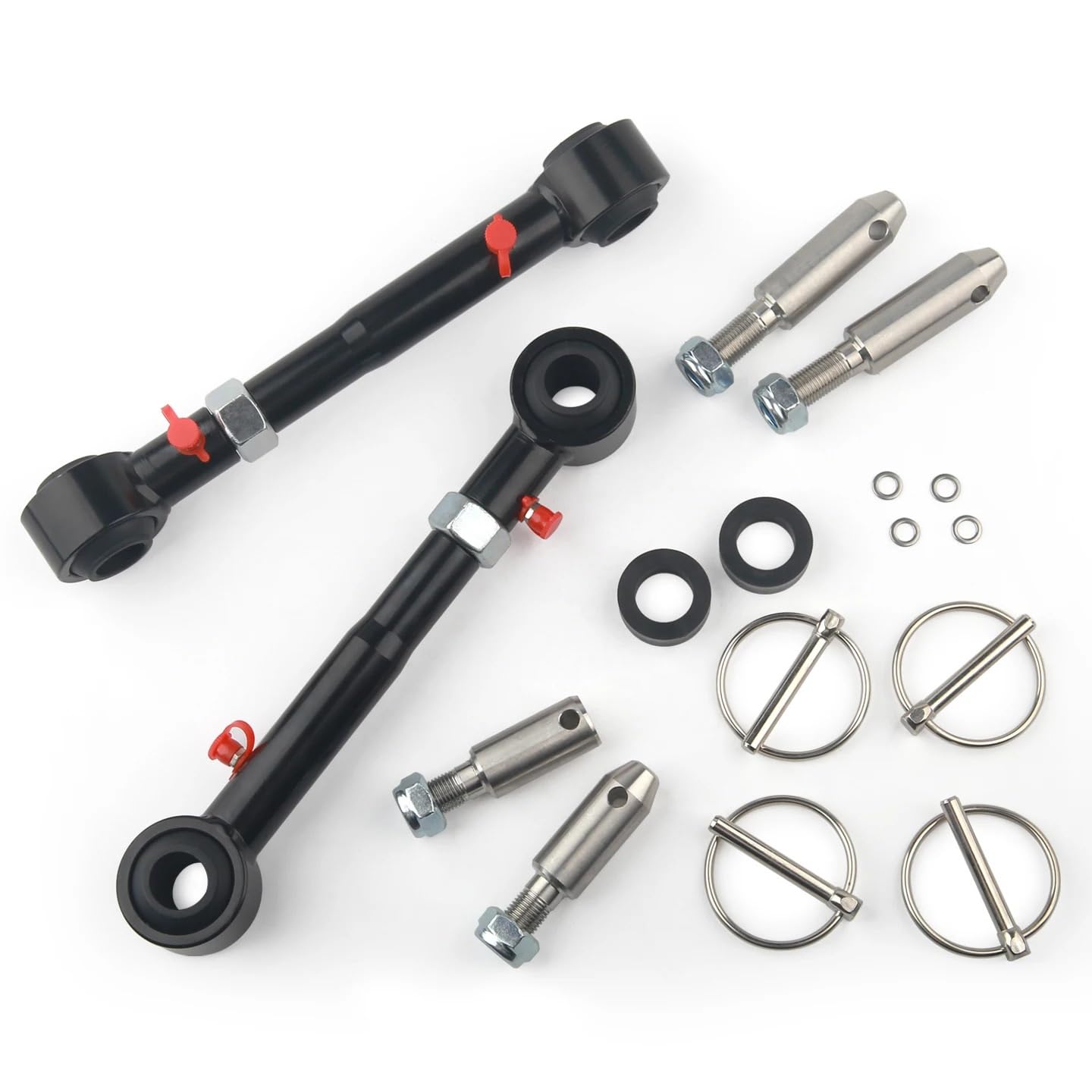 Ramiona zawieszenia Pasuje do Jeep Wrangler JK 2007-2018 2.5 "- 6" łączniki przedniego stabilizatora regulowane podnośniki Wahacz samochodowy
