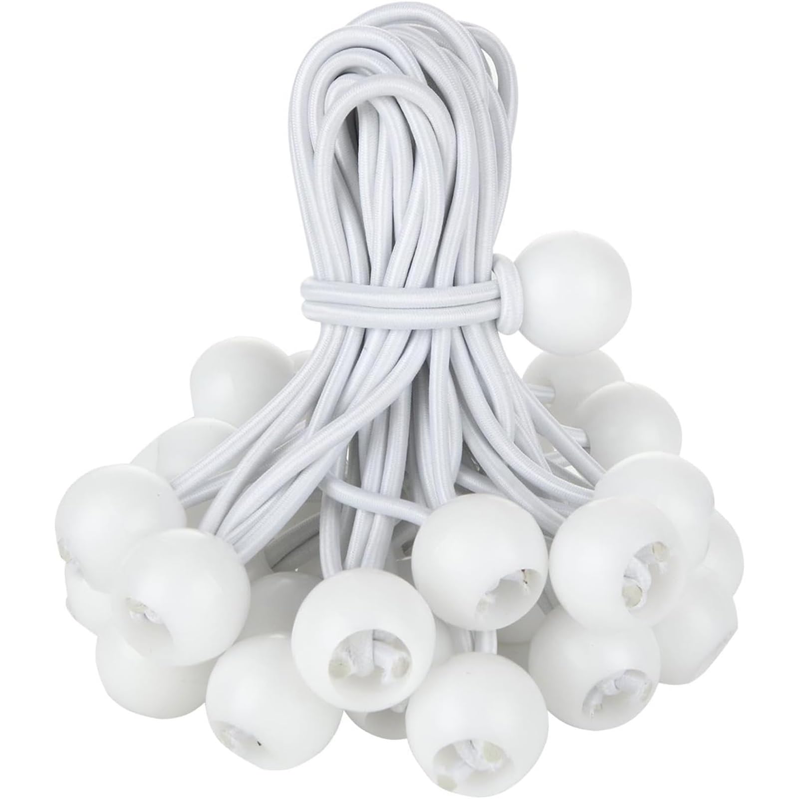 Sangles élastiques robustes avec boules pour le camping et la maison, sangles d'arrimage élastiques pour bâche d'auvent et bannière (A70)