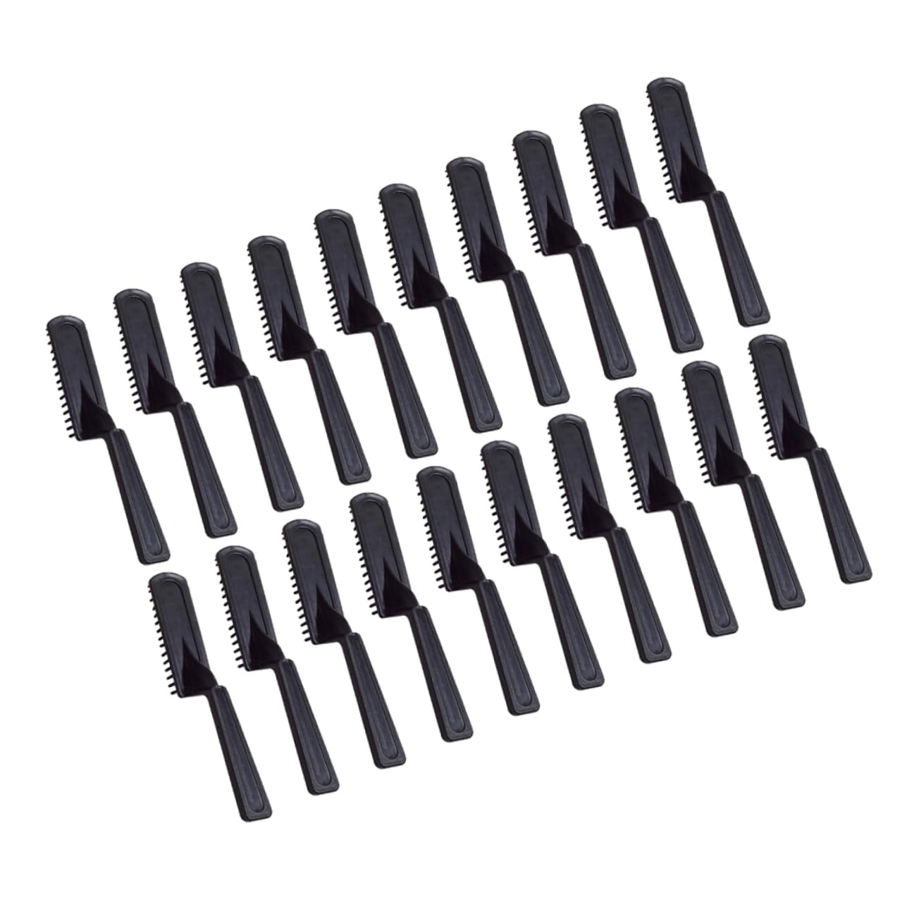 Mikinona Hair Coloring Brush Set 20pcs Plastic Teeth Hair Dye Applicator Comb for Barber Home Use