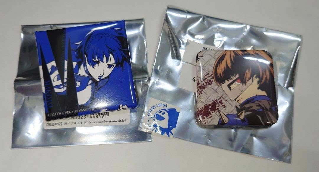 Amazon.co.jp: ペルソナ5 新島真 缶バッジ 2個セット : ホビー