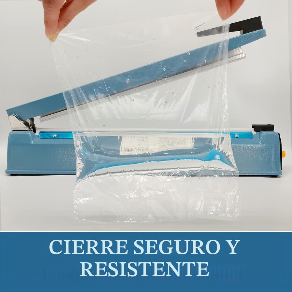 Termoselladora Sellador de Bolsas de Plastico 400mm Manual Pulso La Máquina de Envasado Sellador Térmico de Bolsas de Presión, Ancho del Sello de 5mm, 220V Impulse Heat Sealer for Mylar Plastic Bags