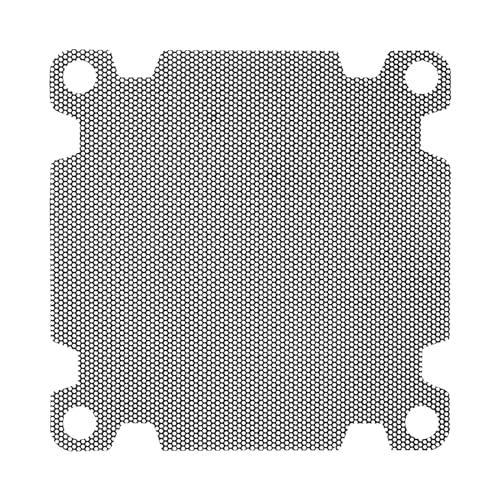 Filtro antipolvo 12 cm evita suciedad en cajas de PC Akyga 1